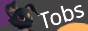 text Tobs written over gray background